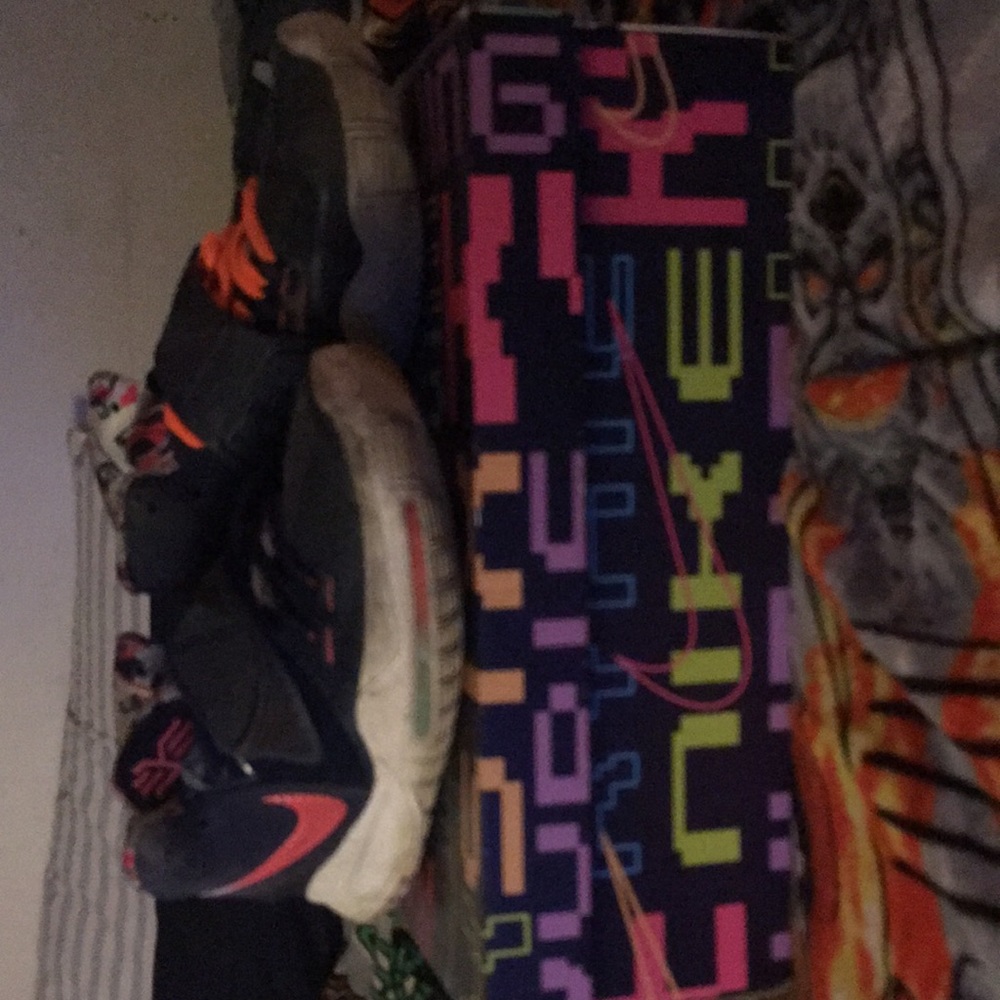 Kyries they are nice shoes pretty comfortable but just need to get cleaned